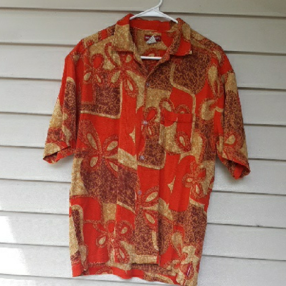Vintage Mens Union Bay Shirt Cotton / Rayon Fun Funky Made In India